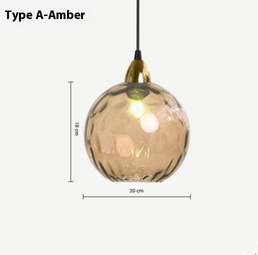 Lámpara Colgante de Cristal Ondulado con Diseño Minimalista Moderno - Image 8