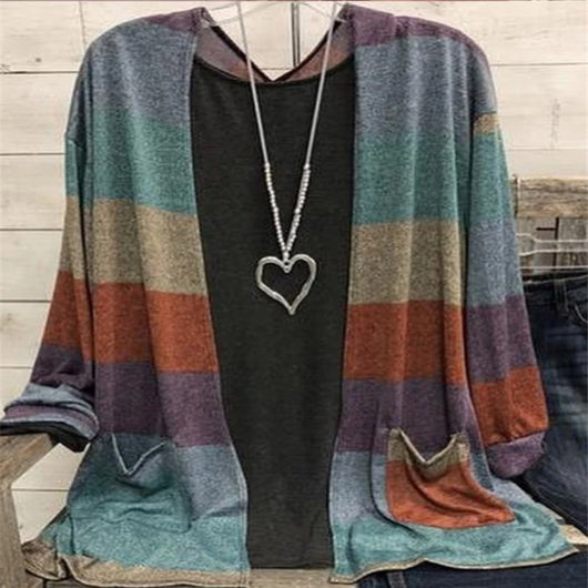 Cardigan Suelto Estampado para Mujer - Image 8