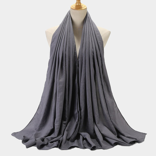 Pañuelo Cuadrado de Algodón y Lino - Diseño Liso y Versátil - Image 8