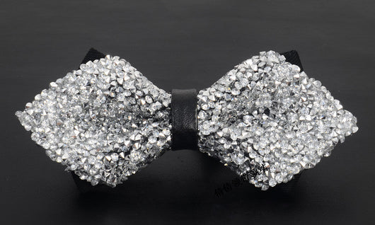 Corbatín de Diamantes Coreano para Boda - Estilo Elegante con Strass - Image 10