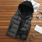 Chaqueta de Algodón con Capucha y Cierre Completo para Hombre