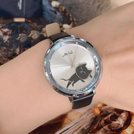 Reloj Elegante para Estudiantes - Diseño Moderno Gatito - Image 5