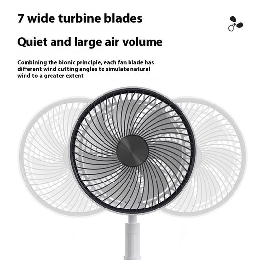 Ventilador de Escritorio Plegable y Portátil con Control Remoto - Image 4
