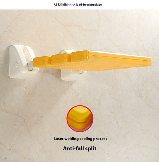 Taburete Plegable de Baño con Soporte de Pared - Seguro y Antideslizante para Adultos Mayores - Image 10