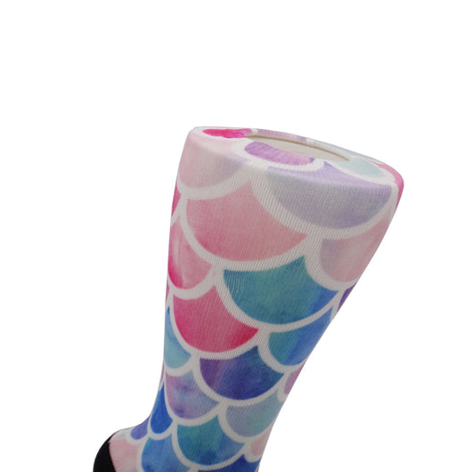 Calcetines Personalizados con Patrón de Escamas de Pez - Image 17