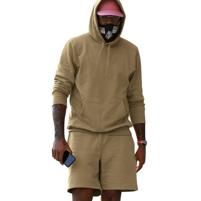 Conjunto de Sudadera y Shorts con Forro Polar para Hombre - Image 32