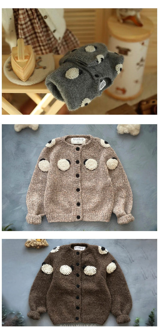 Cardigan de Lana con Bordados Artesanales - Manga Larga - Image 11