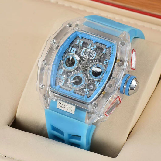 Reloj de Cuarzo con Seis Agujas y Esfera Transparente - Image 2