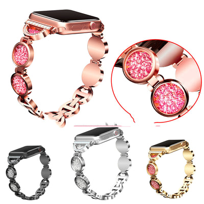 Correa de Reloj Aleación con Diamantes y Efecto Arenas Movedizas - Image 11