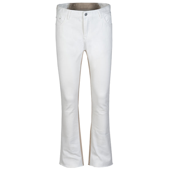 Jeans para Hombre con Contraste Frambuesa y Flecos
