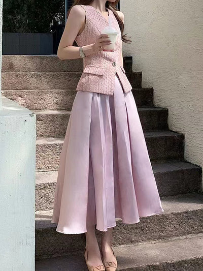 Conjunto Vestido Midi con Top Fresco para Verano - Image 12