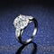 Anillo de Plata S925 con Moissanita de 5 Quilates y Cuatro Garras Clásicas