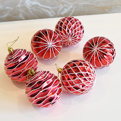 Bolas de Navidad Plásticas Pintadas para Decoración de Fiestas - Image 5