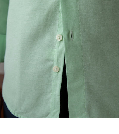Camisa Casual de Algodón Manga Larga Ajuste Universal para Hombre - Image 9
