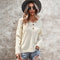 Suéter Largo de Invierno para Mujer - Cuello en V Elegante y Cálido