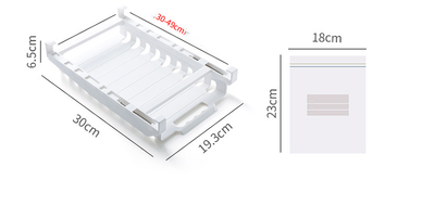 Organizador de Bolsas de Almacenamiento con Carril para Refrigerador - Image 6