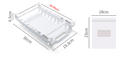 Organizador de Bolsas de Almacenamiento con Carril para Refrigerador - Image 6