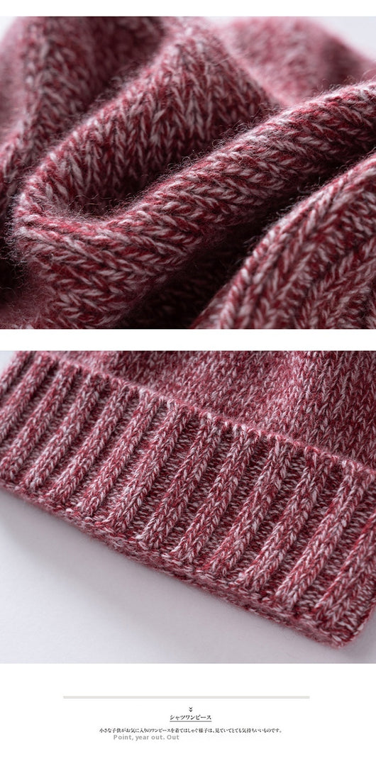 Gorro de Cachemira con Rayas Gruesas Unisex - Tejido Reforzado - Image 23