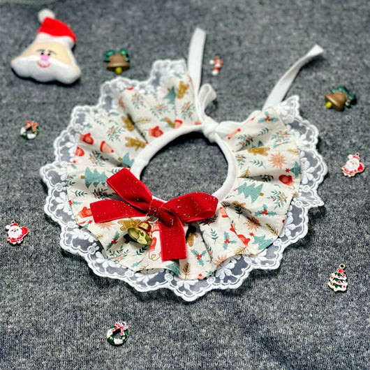 Babero Festivo con Moño Navideño para Mascotas - Image 12