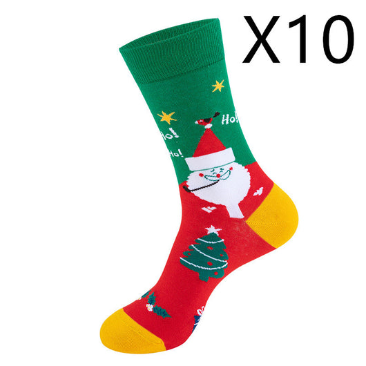 Medias Navideñas con Diseño de Papá Noel y Muñeco de Nieve - Image 17