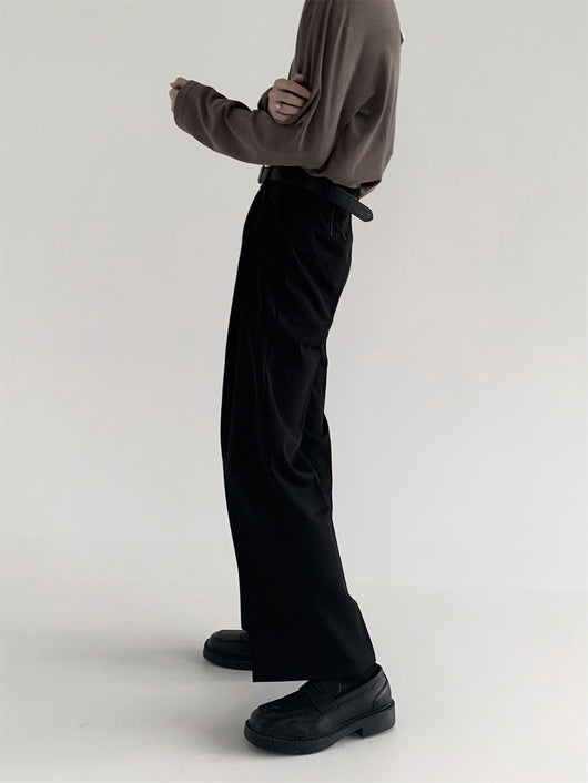 Pantalones Anchos Efecto Drapeado Estilo Urbano Relajado - Image 25