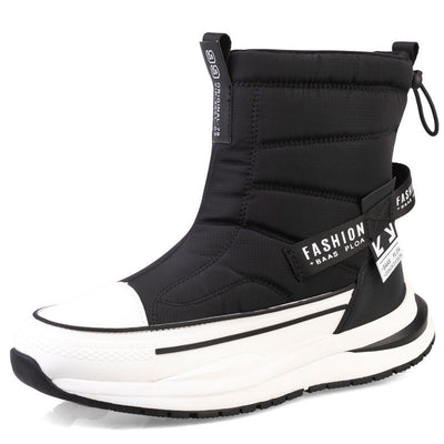 Zapatos Casuales para Hombre de Algodón Impermeables con Forro de Lana Invernal - Image 3