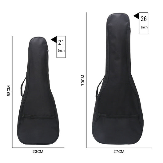 Ukelele Negro con Bolsa de Transporte Impermeable Oxford - Image 12