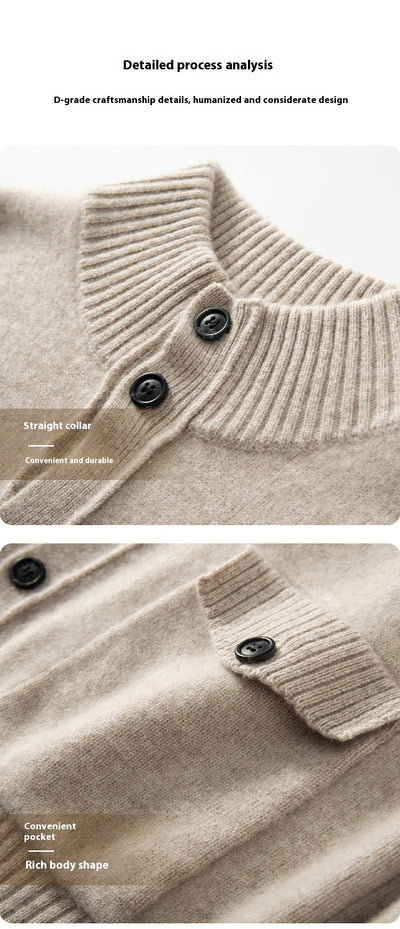 Chaqueta Casual de Cuello Alto para Hombre - Abrigo Versátil y Cálido - Image 22