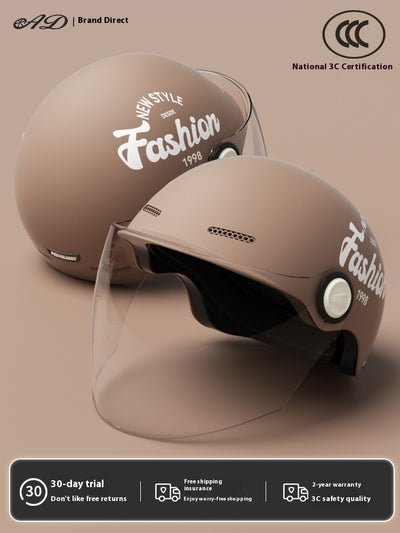 Casco Moto Semintergral Batería Universal Cuatro Estaciones - Image 13