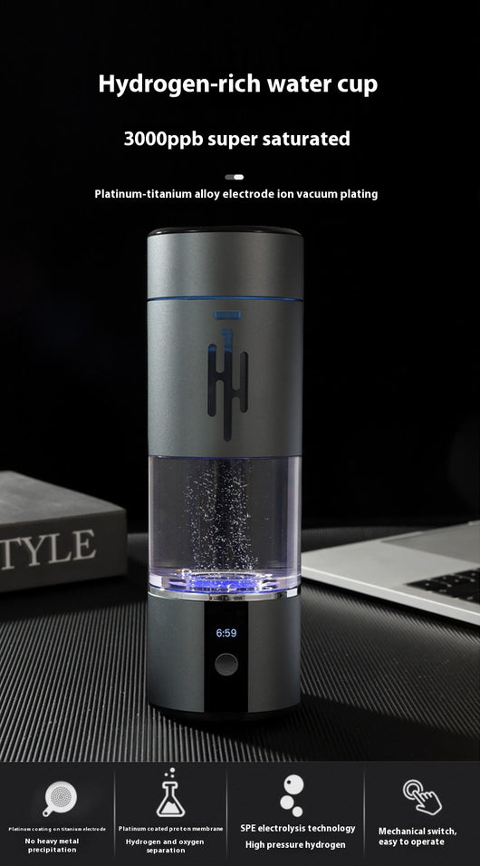 Vaso Generador de Agua Hidrogenada con Separación Electrolítica - Image 6