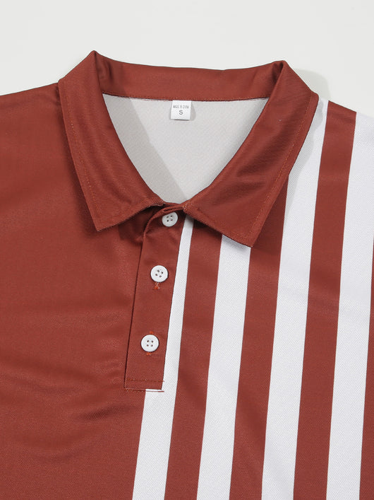 Polo Ejecutivo con Estampado a Rayas para Hombre - Image 20