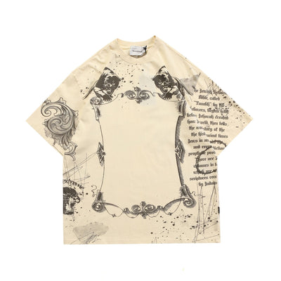 Playera Suelta con Estampado de Letras - Unisex - Image 8