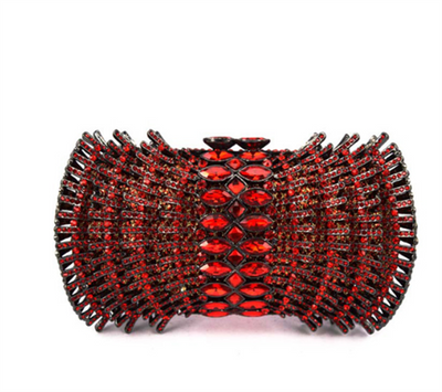 Cartera Clutch Vacía con Diamantes - Estuche Rígido de Lujo - Image 7
