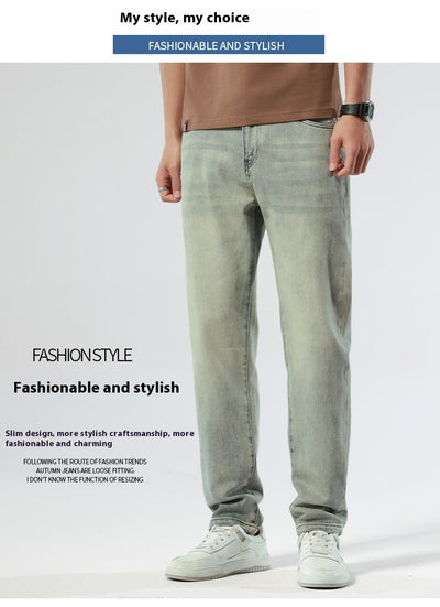 Pantalones Vaqueros Stretch Nostálgicos Slim Fit para Hombre - Image 15
