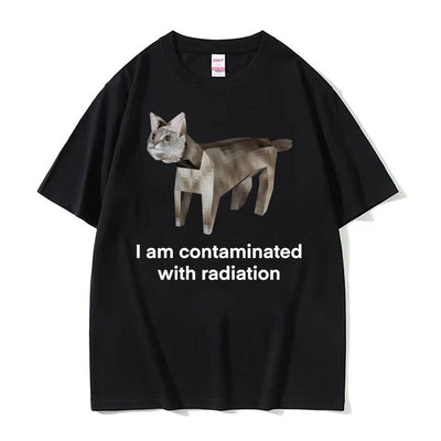 Camiseta Estampada Unisex Cuello Redondo Manga Corta Suelta - Image 5