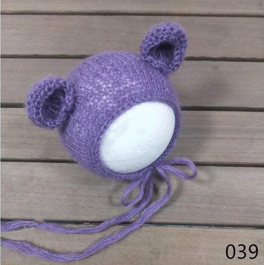 Gorro Suave de Mohair para Fotografía de Bebés - Tejido Artesanal - Image 52