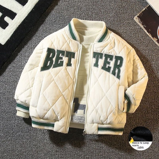 Chaqueta Acolchada Estilo Western para Niños - Uniforme de Béisbol Invierno - Image 2