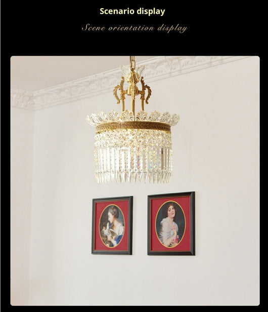 Lámpara de Cristal y Cobre para Entrada, Pasillo y Dormitorio - Image 10