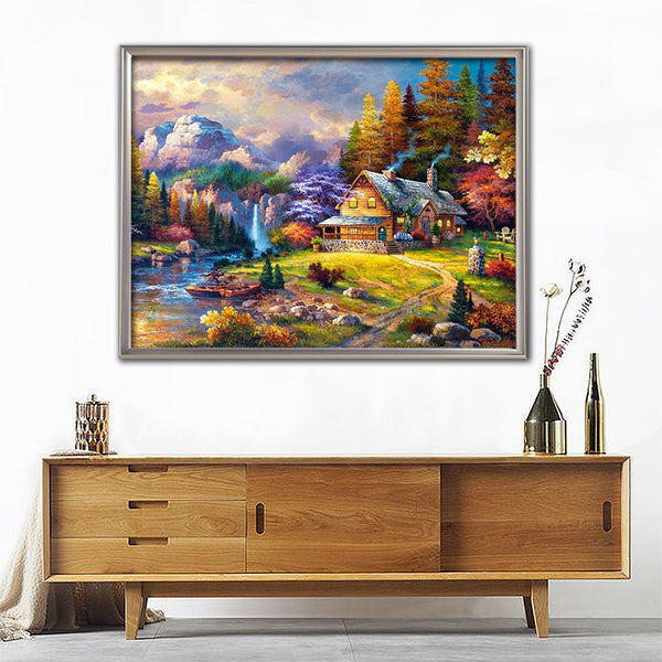 Cuadro de Diamantes Paisaje para Decoración del Hogar