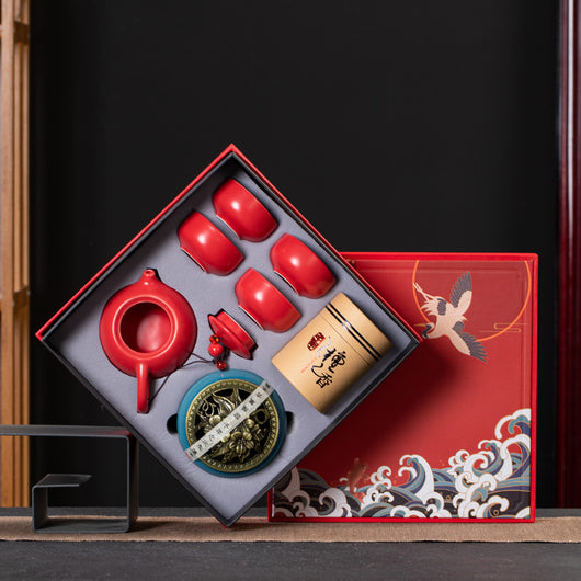 Juego de Té Kung Fu en Caja de Regalo - Cerámica Premium para Negocios - Image 4