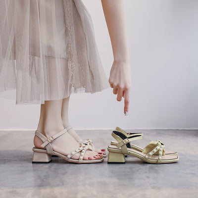 Sandalias de Tacón Alto Estilo Hada Delicado - Tendencia Femenina - Image 4