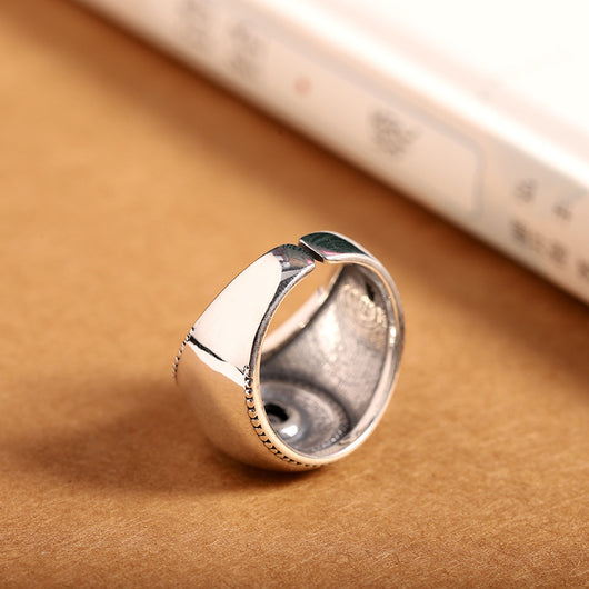 Anillo de Plata S925 Vintage Ojo Divino para Hombre - Image 6