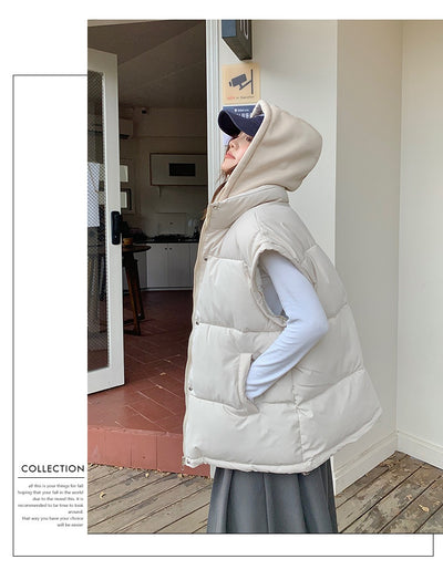 Chaqueta Acolchada de Plumas Desmontable para Mujer - Image 14