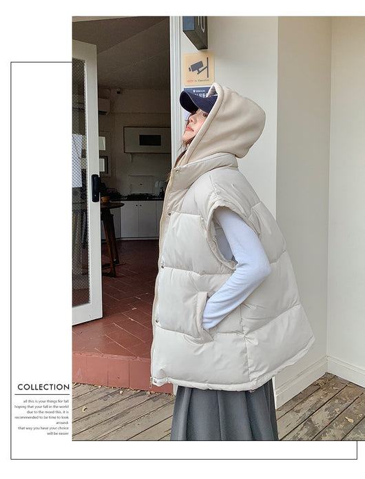 Chaqueta Acolchada de Plumas Desmontable para Mujer - Image 14