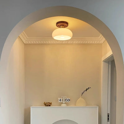 Lámpara de Piso Lujo Estilo Chino Nogal para Pasillos y Espacios Elegantes