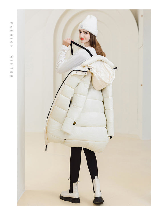 Abrigo Largo de Invierno con Capucha y Bolsillos - Chaqueta de Algodón para Mujer - Image 16