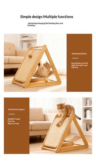 Árbol para Gatos de Madera Maciza Resistente y Fácil de Limpiar - Image 7