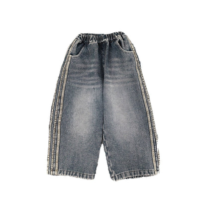 Jeans Cálidos para Niño con Forro Polar Sueltos y Confortables - Image 4