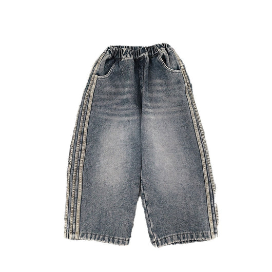 Jeans Cálidos para Niño con Forro Polar Sueltos y Confortables - Image 4