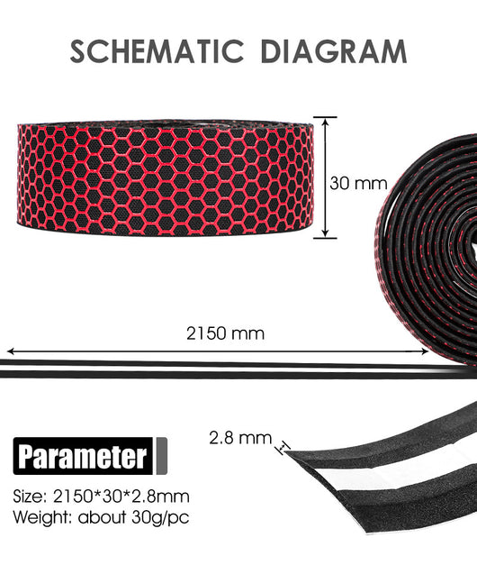 Manillar de Ruta con Superficie Antideslizante de Silicona, Correas Absorbentes de Impacto - Image 7